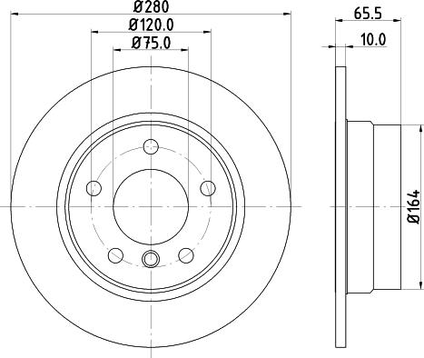 DON PCD10762 - Гальмівний диск autocars.com.ua