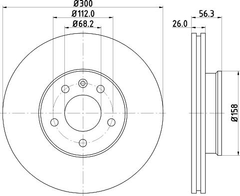 DON PCD10802 - Гальмівний диск autocars.com.ua