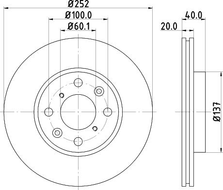 DON PCD11092 - Тормозной диск avtokuzovplus.com.ua