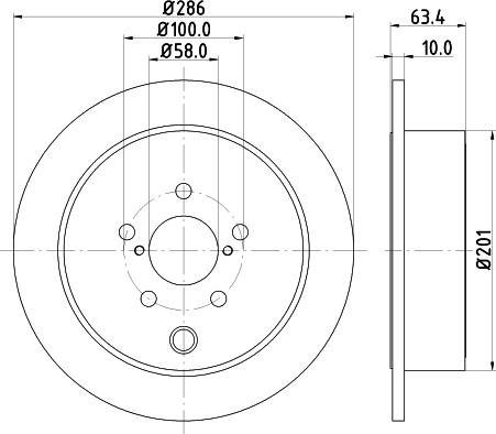 DON PCD11172 - Гальмівний диск autocars.com.ua