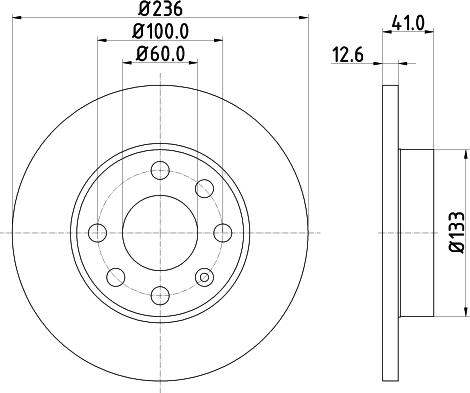 DON PCD11202 - Тормозной диск avtokuzovplus.com.ua