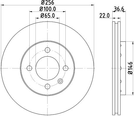 DON PCD11232 - Тормозной диск avtokuzovplus.com.ua