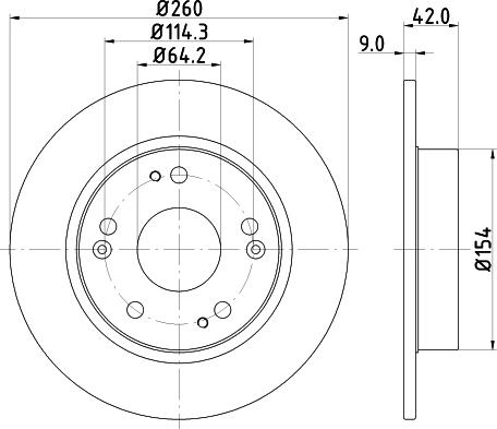 DON PCD11272 - Тормозной диск autodnr.net