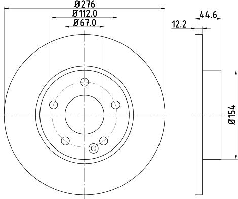 DON PCD11302 - Тормозной диск avtokuzovplus.com.ua