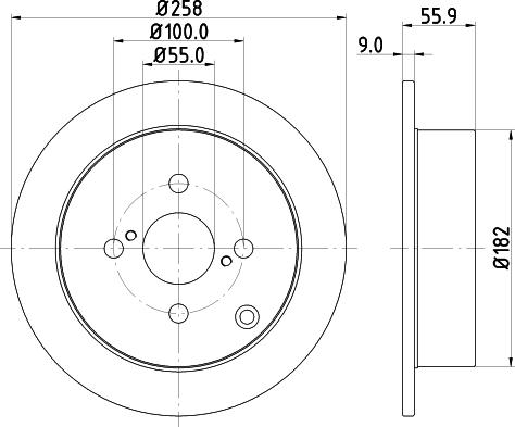 DON PCD11382 - Тормозной диск avtokuzovplus.com.ua