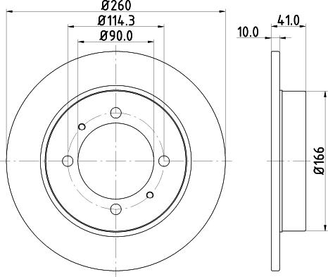 DON PCD11472 - Тормозной диск avtokuzovplus.com.ua