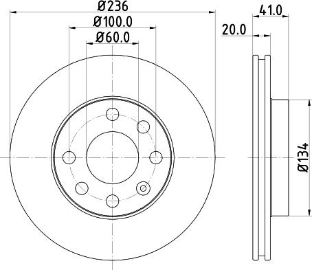 DON PCD11542 - Гальмівний диск autocars.com.ua