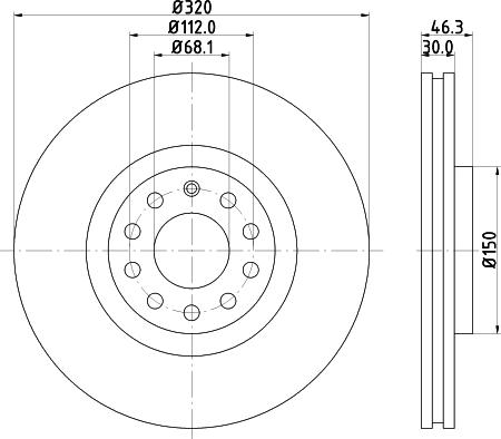 DON PCD11571 - Гальмівний диск autocars.com.ua