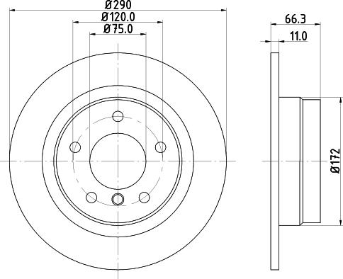 DON PCD11582 - Гальмівний диск autocars.com.ua