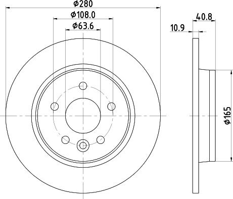 DON PCD11632 - Гальмівний диск autocars.com.ua