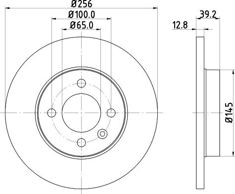 DON PCD11682 - Гальмівний диск autocars.com.ua