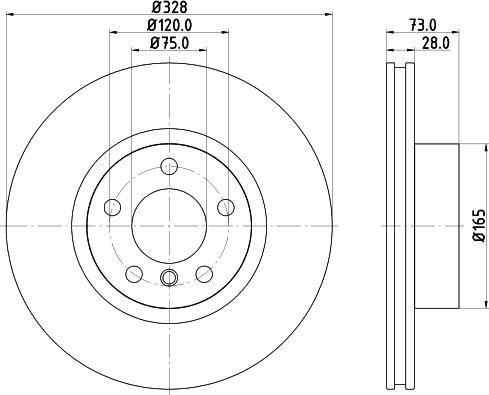 DON PCD11701 - Тормозной диск avtokuzovplus.com.ua