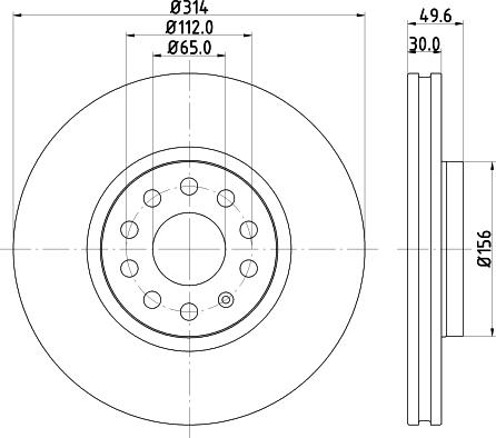 DON PCD11732 - Гальмівний диск autocars.com.ua