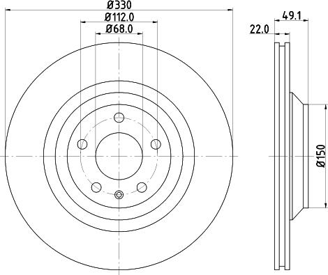 DON PCD11772 - Гальмівний диск autocars.com.ua