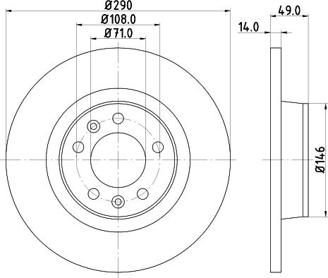 DON PCD11782 - Тормозной диск avtokuzovplus.com.ua