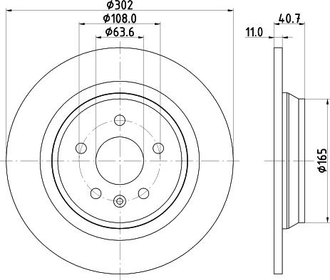 DON PCD11862 - Тормозной диск avtokuzovplus.com.ua