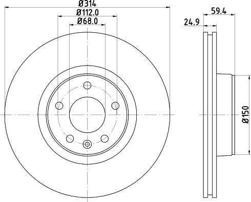 DON PCD12042 - Гальмівний диск autocars.com.ua