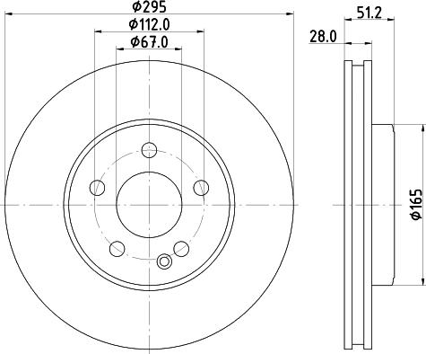 DON PCD12232 - Тормозной диск avtokuzovplus.com.ua