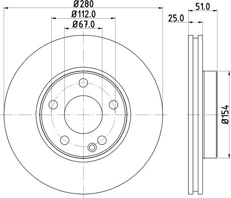 DON PCD12292 - Гальмівний диск autocars.com.ua