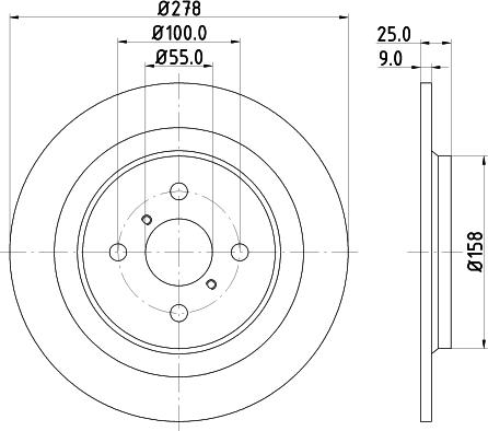 DON PCD12392 - Гальмівний диск autocars.com.ua