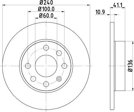 DON PCD12412 - Тормозной диск autodnr.net