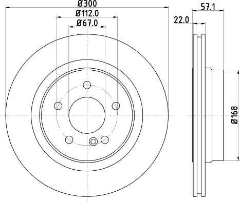 DON PCD12442 - Тормозной диск avtokuzovplus.com.ua