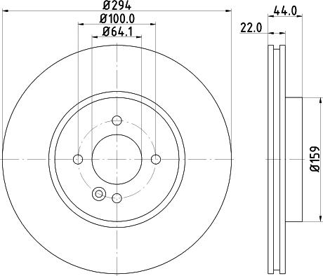 DON PCD12472 - Тормозной диск avtokuzovplus.com.ua