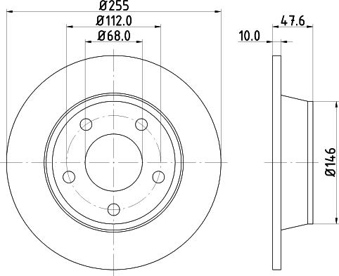 DON PCD12482 - Гальмівний диск autocars.com.ua