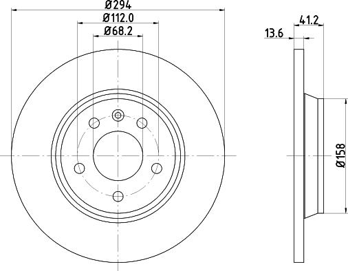 DON PCD12562 - Гальмівний диск autocars.com.ua