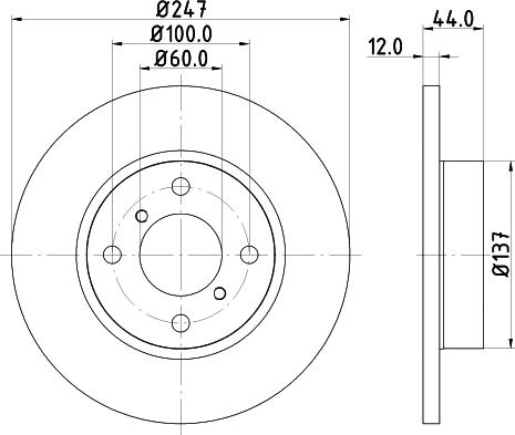 DON PCD12682 - Гальмівний диск autocars.com.ua