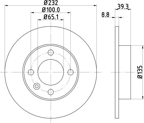 DON PCD12692 - Гальмівний диск autocars.com.ua