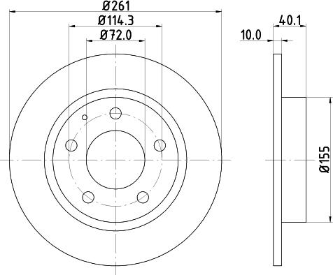 DON PCD12732 - Гальмівний диск autocars.com.ua