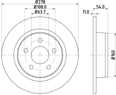 DON PCD12902 - Тормозной диск avtokuzovplus.com.ua