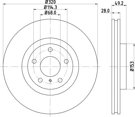 DON PCD12941 - Тормозной диск autodnr.net