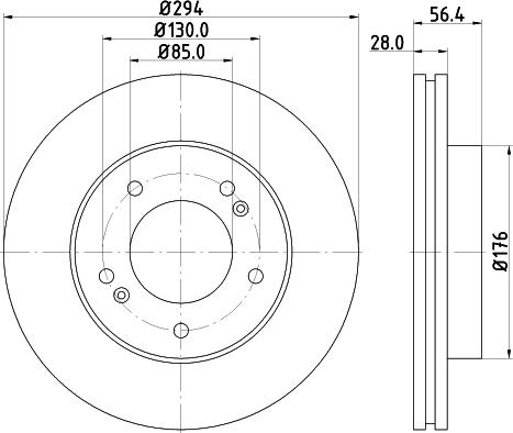 DON PCD13002 - Тормозной диск avtokuzovplus.com.ua