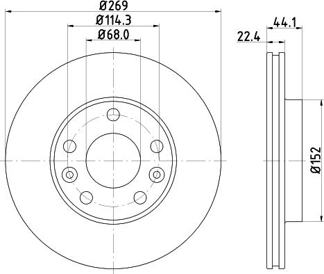 DON PCD13132 - Тормозной диск avtokuzovplus.com.ua