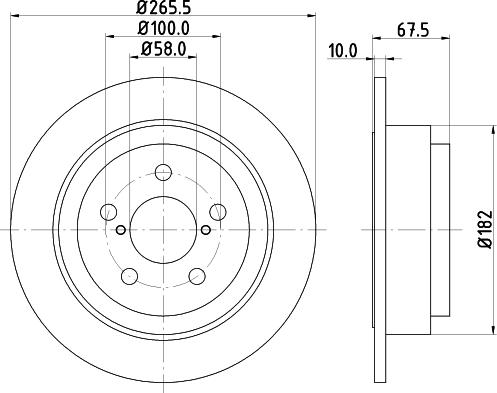 DON PCD13152 - Тормозной диск autodnr.net