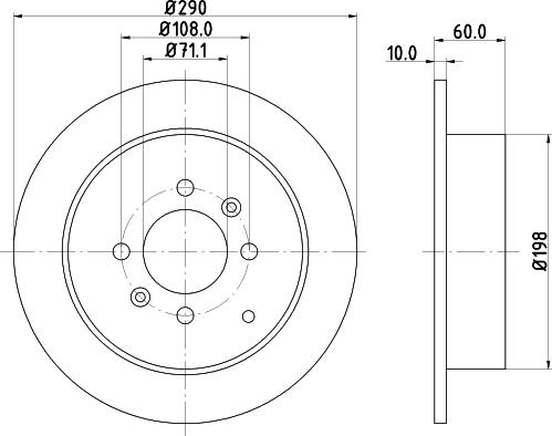 DON PCD13162 - Тормозной диск avtokuzovplus.com.ua