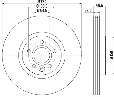 DON PCD13172 - Тормозной диск avtokuzovplus.com.ua