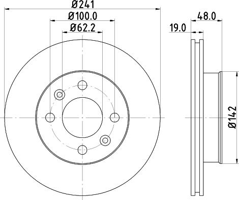 DON PCD13202 - Тормозной диск avtokuzovplus.com.ua