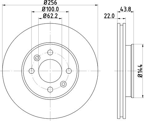 DON PCD13242 - Гальмівний диск autocars.com.ua