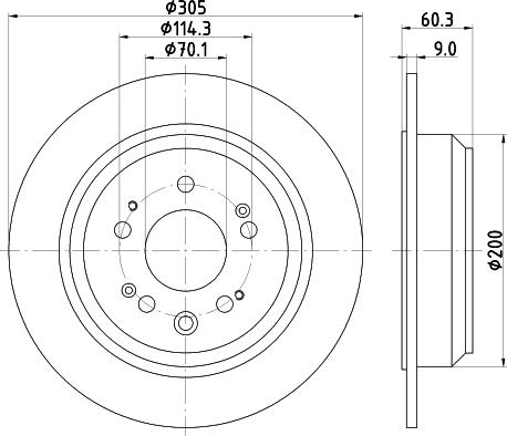 DON PCD13272 - Тормозной диск avtokuzovplus.com.ua