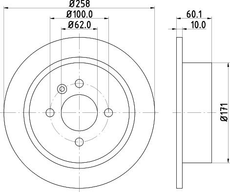 DON PCD13372 - Гальмівний диск autocars.com.ua