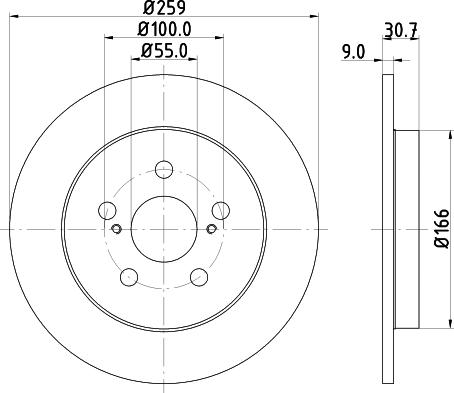 DON PCD13442 - Тормозной диск avtokuzovplus.com.ua