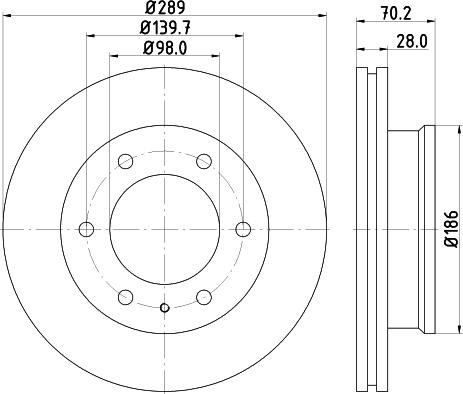 DON PCD13652 - Тормозной диск avtokuzovplus.com.ua