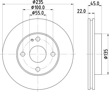 DON PCD13762 - Тормозной диск avtokuzovplus.com.ua