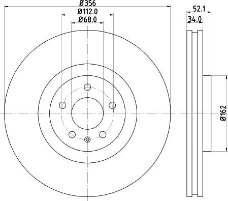 DON PCD13951 - Гальмівний диск autocars.com.ua