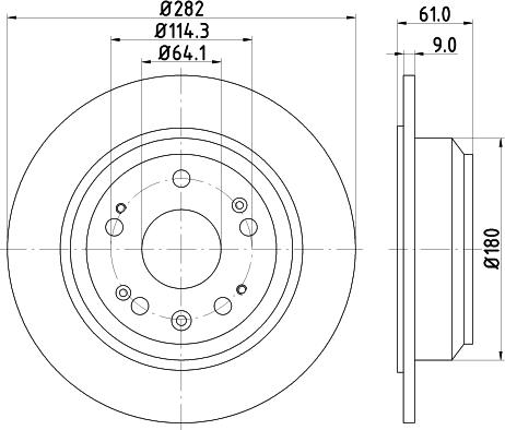 DON PCD13962 - Гальмівний диск autocars.com.ua