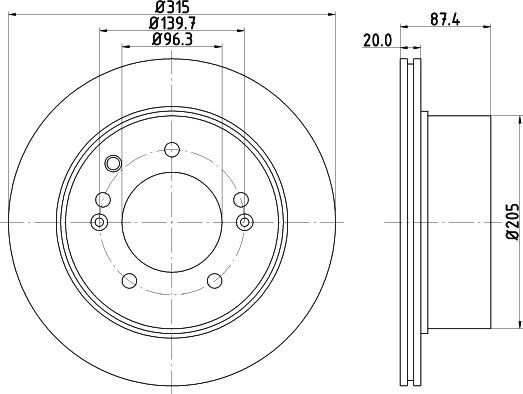 DON PCD14052 - Тормозной диск avtokuzovplus.com.ua