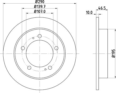 DON PCD14102 - Тормозной диск avtokuzovplus.com.ua